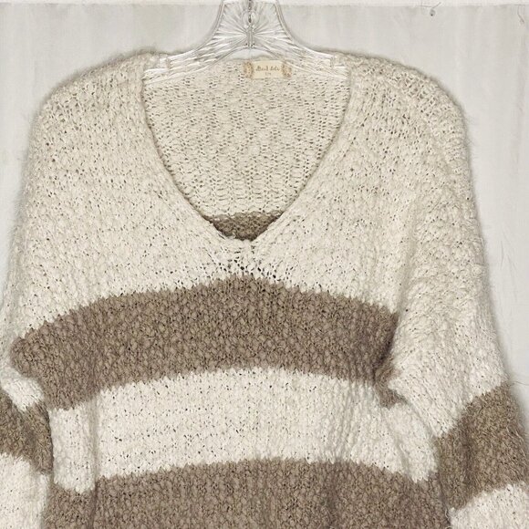 Altar’d State Striped Chunky Knit Oversized Sweater Sz S/M - Picture 2 of 4